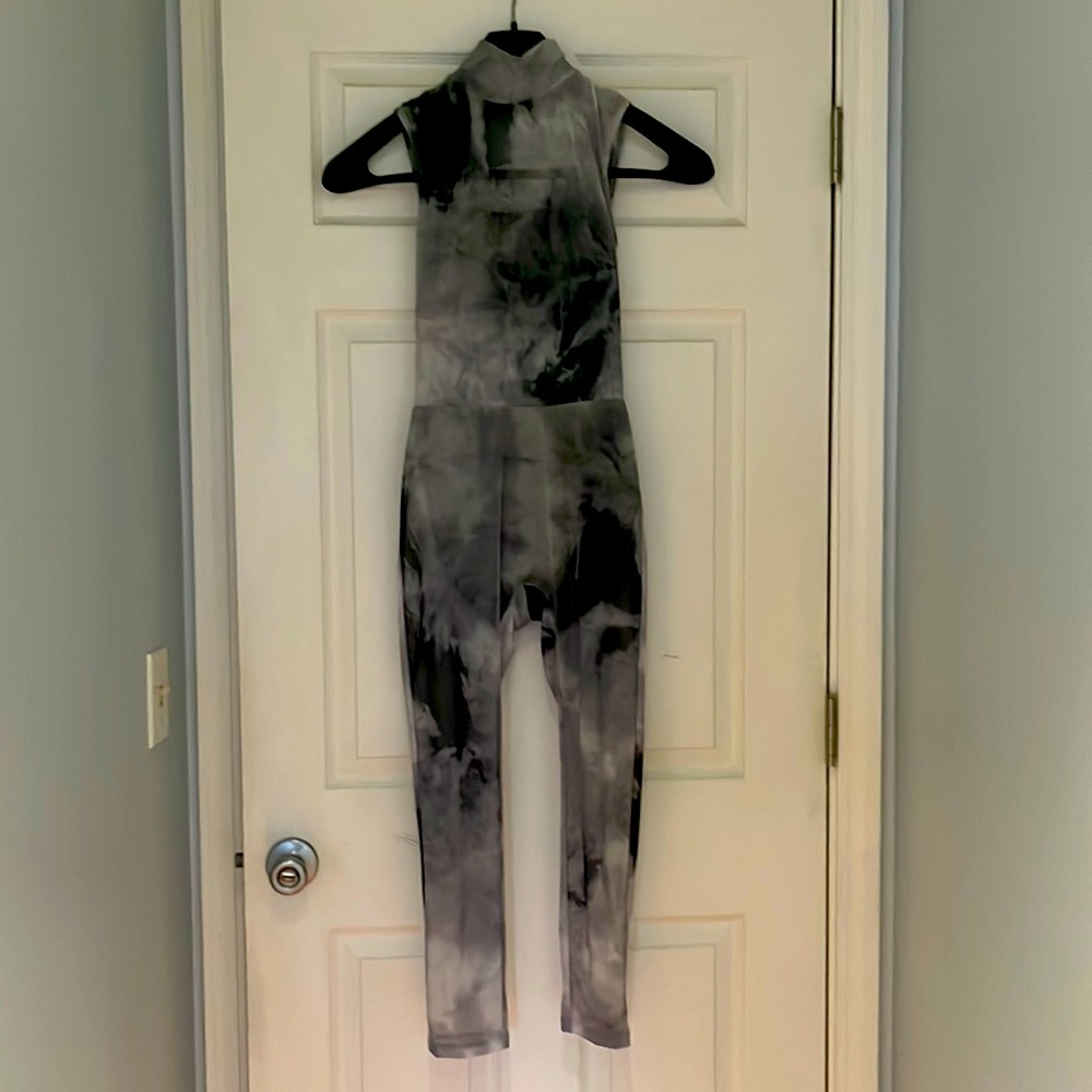 Weissman Smoke Effect Mesh Unitard Size S/M